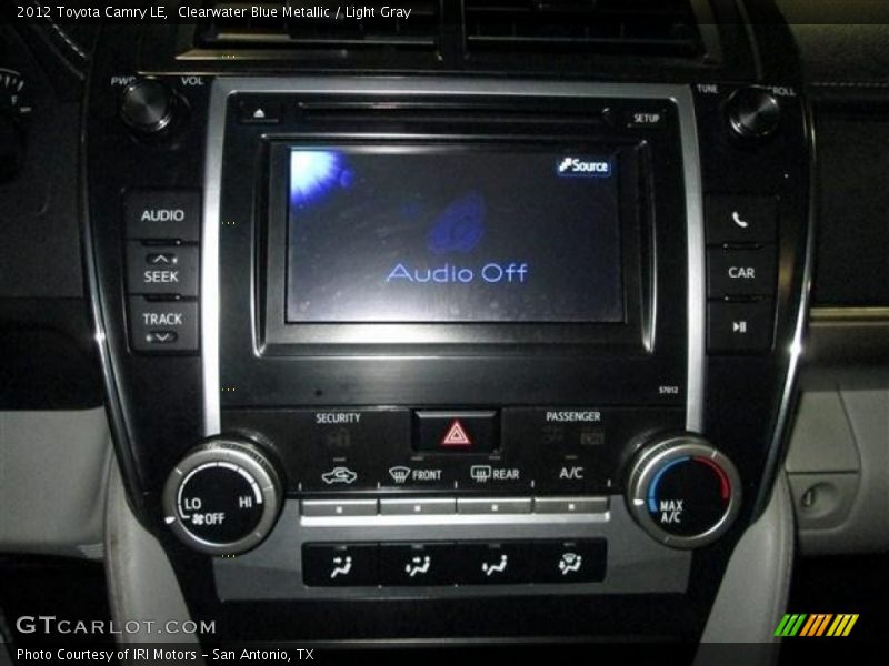 Clearwater Blue Metallic / Light Gray 2012 Toyota Camry LE
