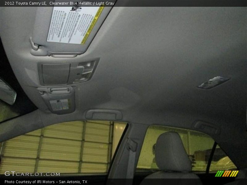 Clearwater Blue Metallic / Light Gray 2012 Toyota Camry LE