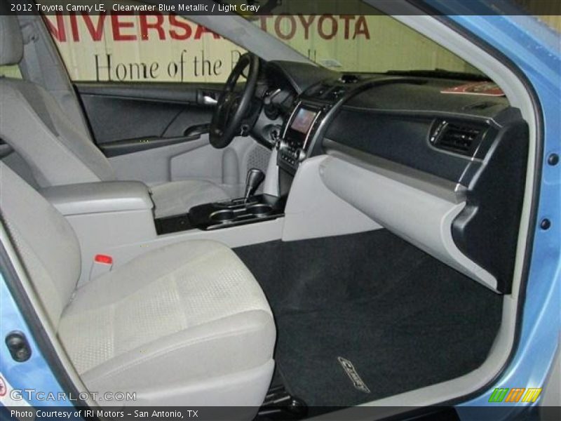 Clearwater Blue Metallic / Light Gray 2012 Toyota Camry LE
