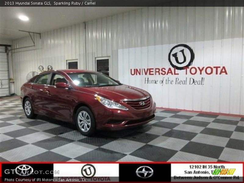 Sparkling Ruby / Camel 2013 Hyundai Sonata GLS