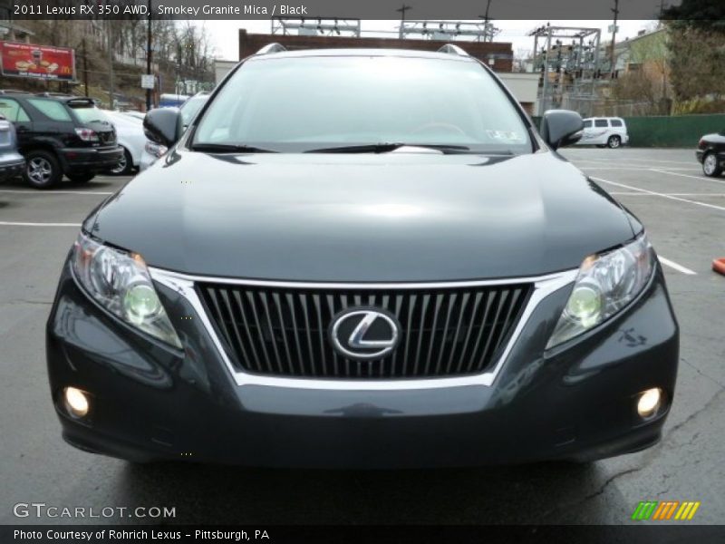 Smokey Granite Mica / Black 2011 Lexus RX 350 AWD