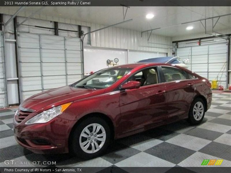 Sparkling Ruby / Camel 2013 Hyundai Sonata GLS