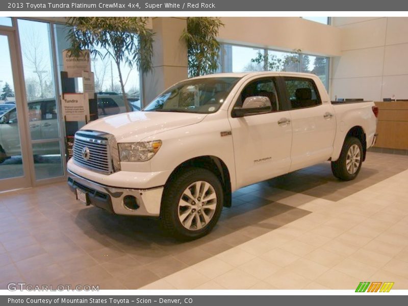 Super White / Red Rock 2013 Toyota Tundra Platinum CrewMax 4x4