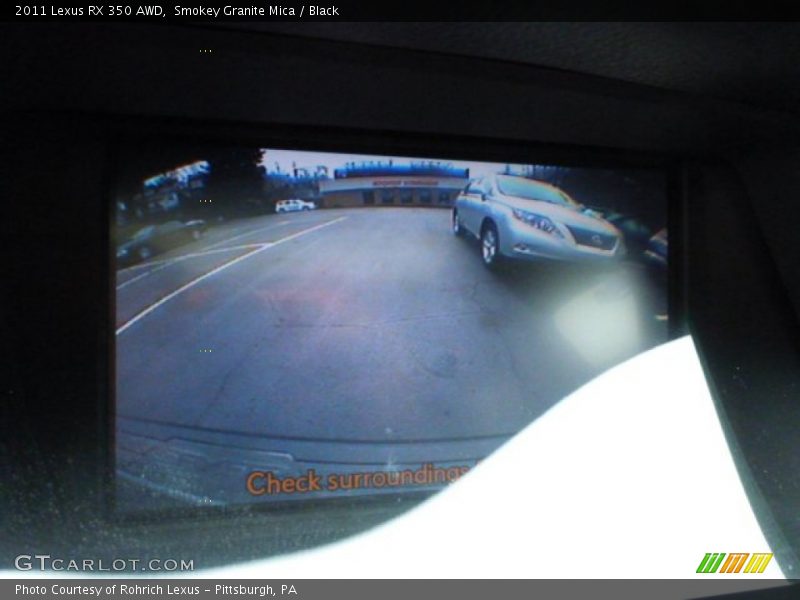 Smokey Granite Mica / Black 2011 Lexus RX 350 AWD