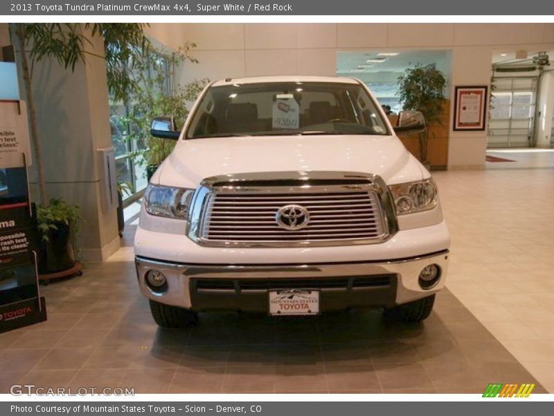 Super White / Red Rock 2013 Toyota Tundra Platinum CrewMax 4x4