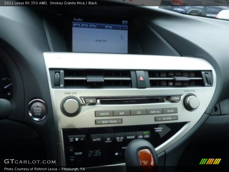 Smokey Granite Mica / Black 2011 Lexus RX 350 AWD