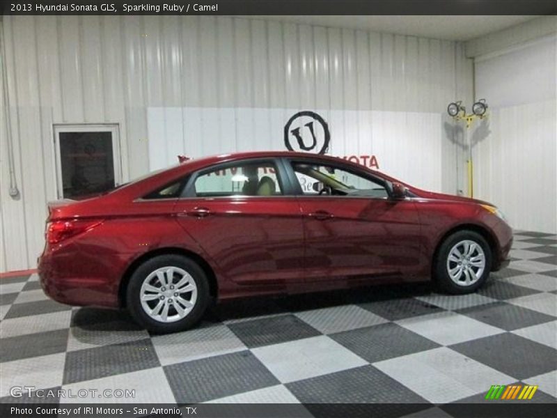 Sparkling Ruby / Camel 2013 Hyundai Sonata GLS