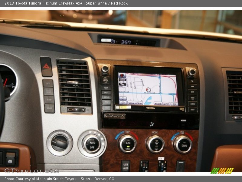 Super White / Red Rock 2013 Toyota Tundra Platinum CrewMax 4x4