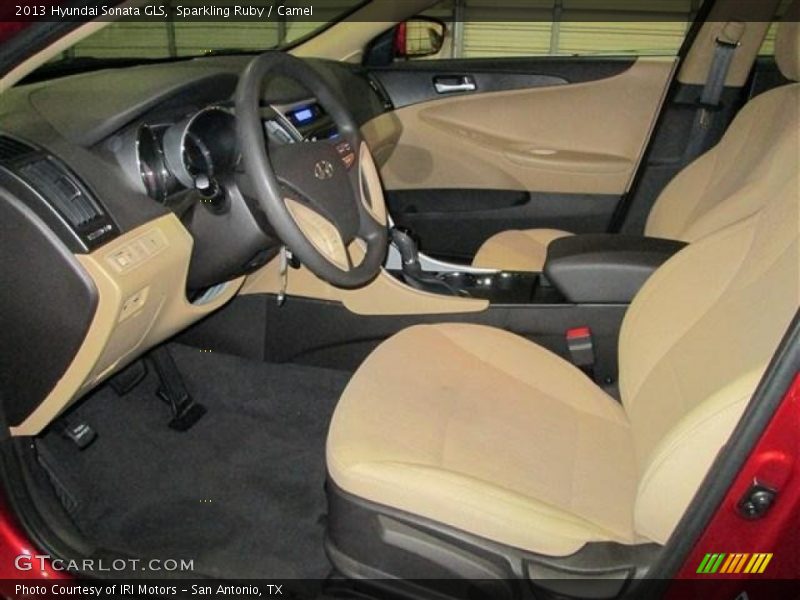 Sparkling Ruby / Camel 2013 Hyundai Sonata GLS