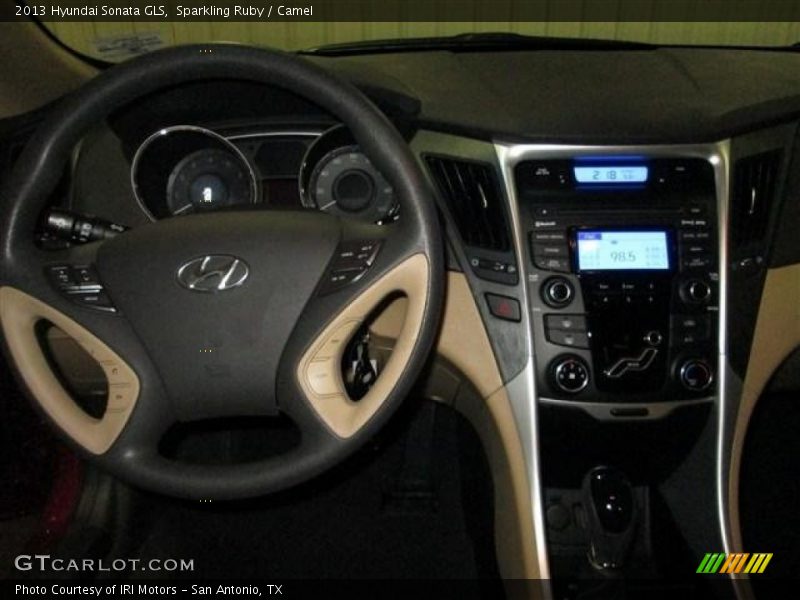 Sparkling Ruby / Camel 2013 Hyundai Sonata GLS