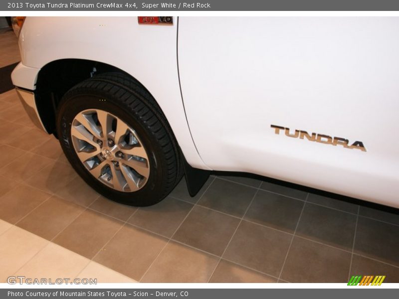 Super White / Red Rock 2013 Toyota Tundra Platinum CrewMax 4x4