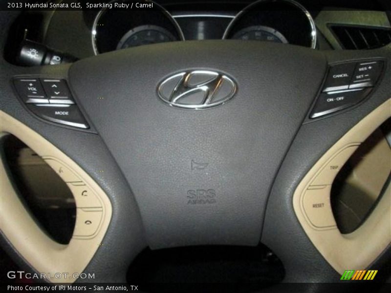 Sparkling Ruby / Camel 2013 Hyundai Sonata GLS