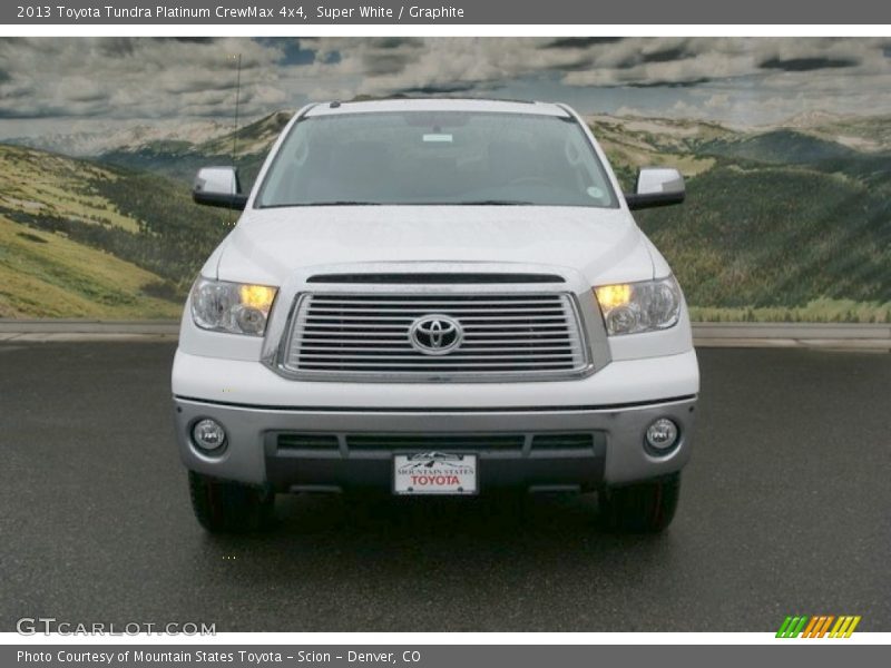 Super White / Graphite 2013 Toyota Tundra Platinum CrewMax 4x4