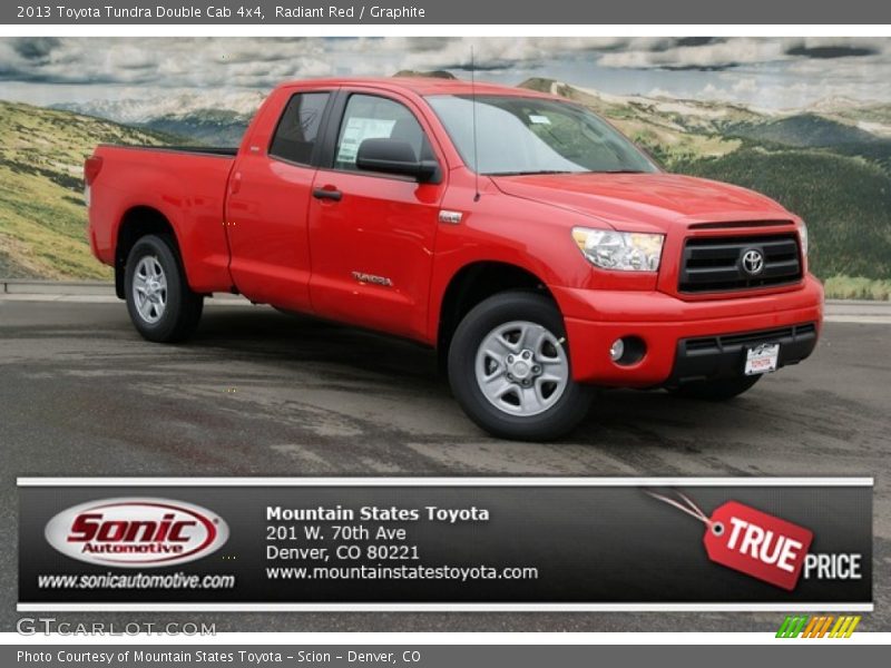 Radiant Red / Graphite 2013 Toyota Tundra Double Cab 4x4