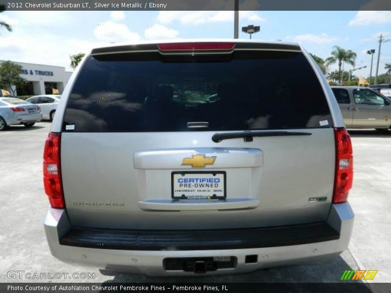 Silver Ice Metallic / Ebony 2012 Chevrolet Suburban LT