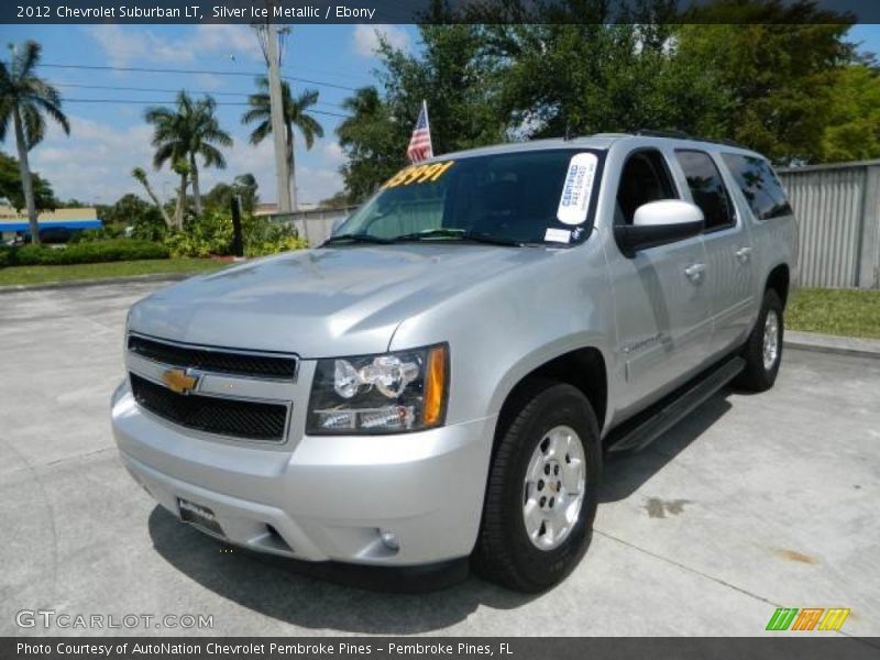 Silver Ice Metallic / Ebony 2012 Chevrolet Suburban LT