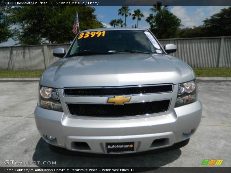 Silver Ice Metallic / Ebony 2012 Chevrolet Suburban LT
