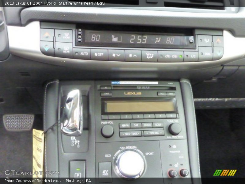 Starfire White Pearl / Ecru 2013 Lexus CT 200h Hybrid