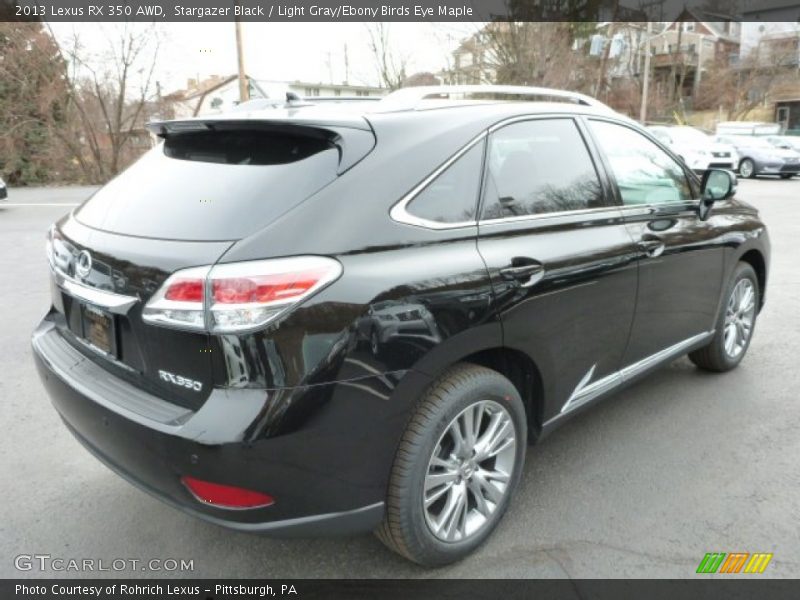 Stargazer Black / Light Gray/Ebony Birds Eye Maple 2013 Lexus RX 350 AWD