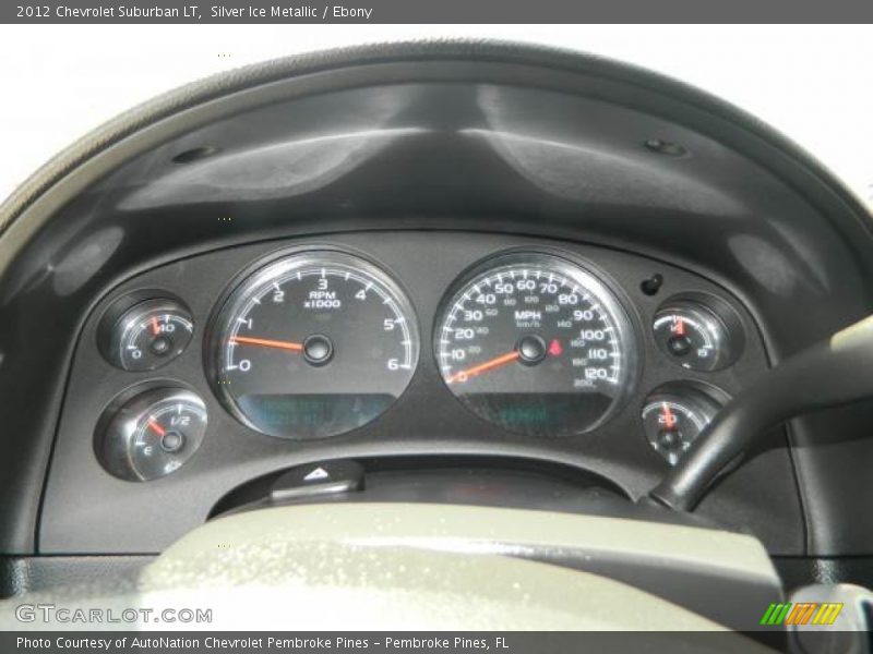 Silver Ice Metallic / Ebony 2012 Chevrolet Suburban LT