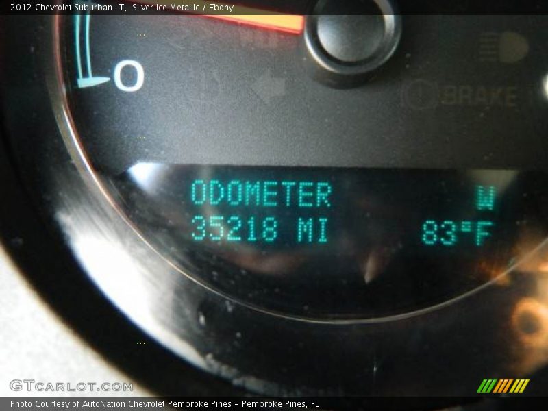 Silver Ice Metallic / Ebony 2012 Chevrolet Suburban LT