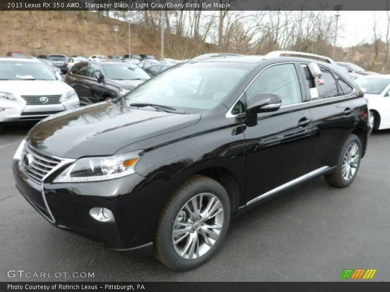 Stargazer Black / Light Gray/Ebony Birds Eye Maple 2013 Lexus RX 350 AWD