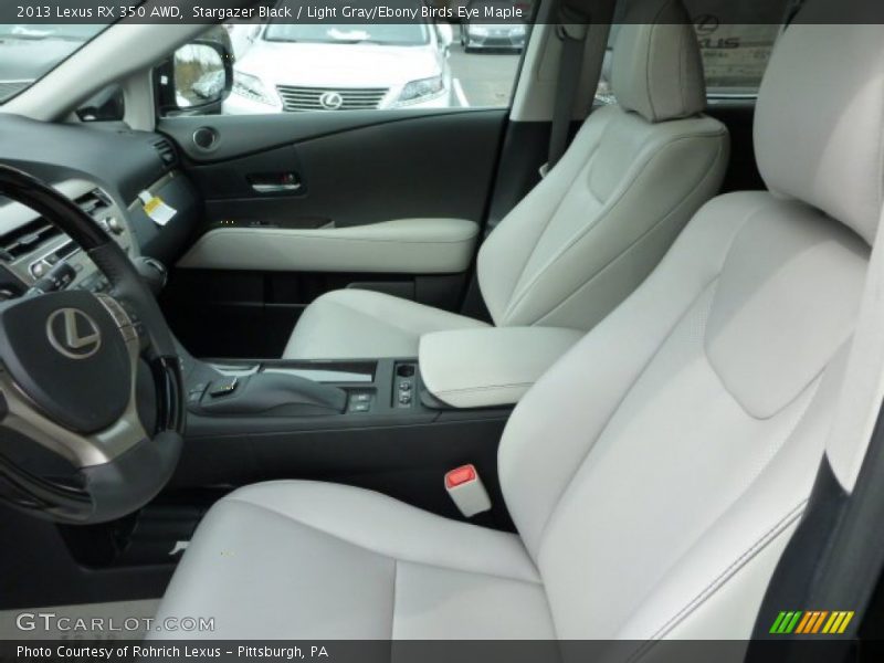 Stargazer Black / Light Gray/Ebony Birds Eye Maple 2013 Lexus RX 350 AWD