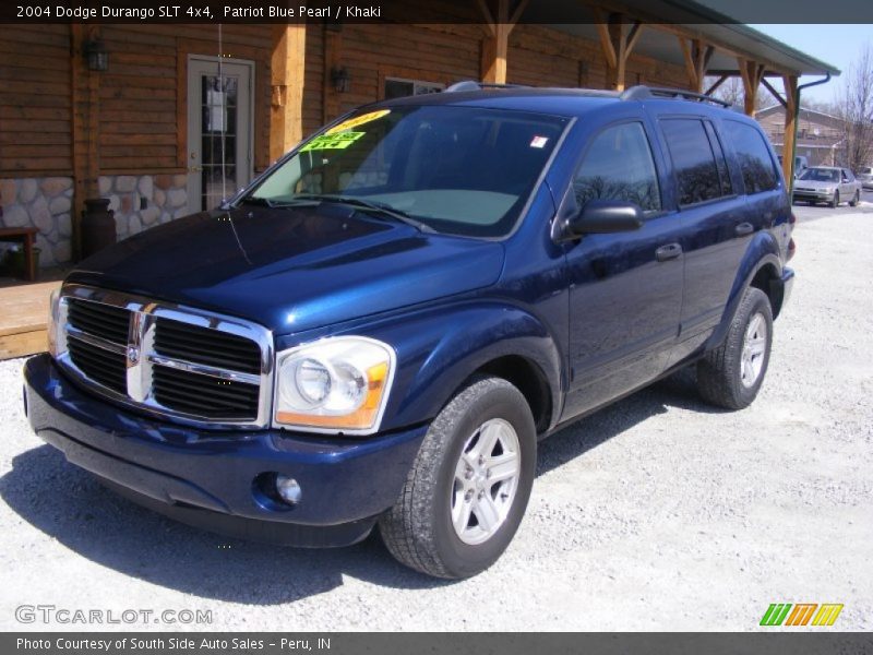 Patriot Blue Pearl / Khaki 2004 Dodge Durango SLT 4x4
