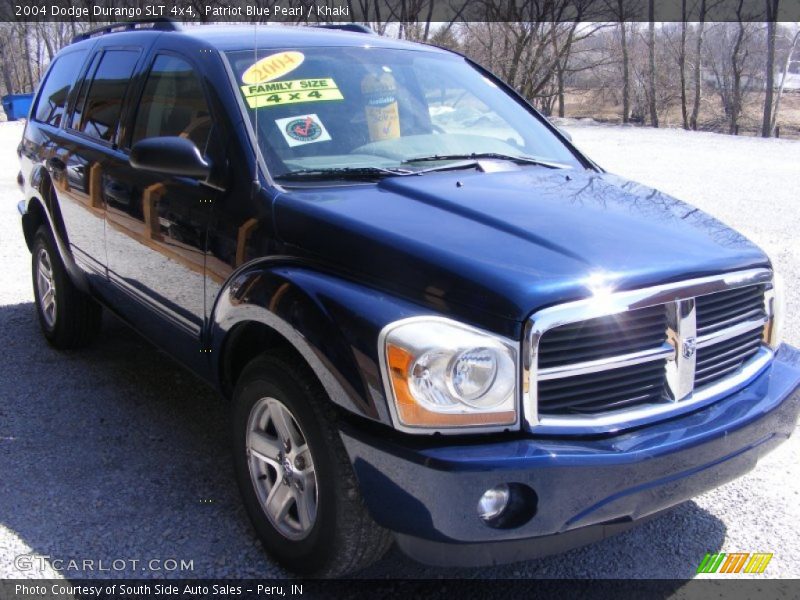 Patriot Blue Pearl / Khaki 2004 Dodge Durango SLT 4x4