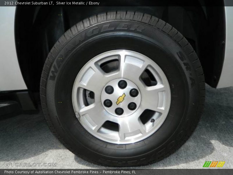 Silver Ice Metallic / Ebony 2012 Chevrolet Suburban LT