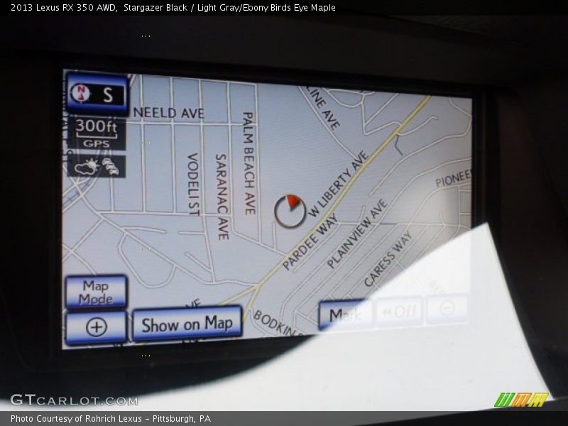 Stargazer Black / Light Gray/Ebony Birds Eye Maple 2013 Lexus RX 350 AWD