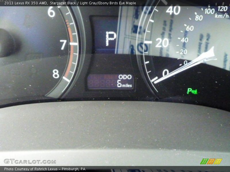 Stargazer Black / Light Gray/Ebony Birds Eye Maple 2013 Lexus RX 350 AWD