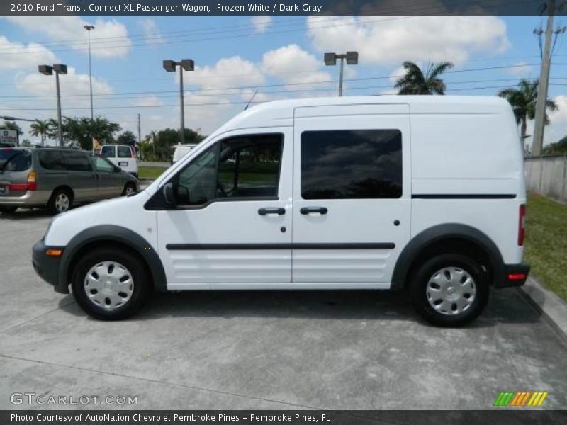Frozen White / Dark Gray 2010 Ford Transit Connect XL Passenger Wagon