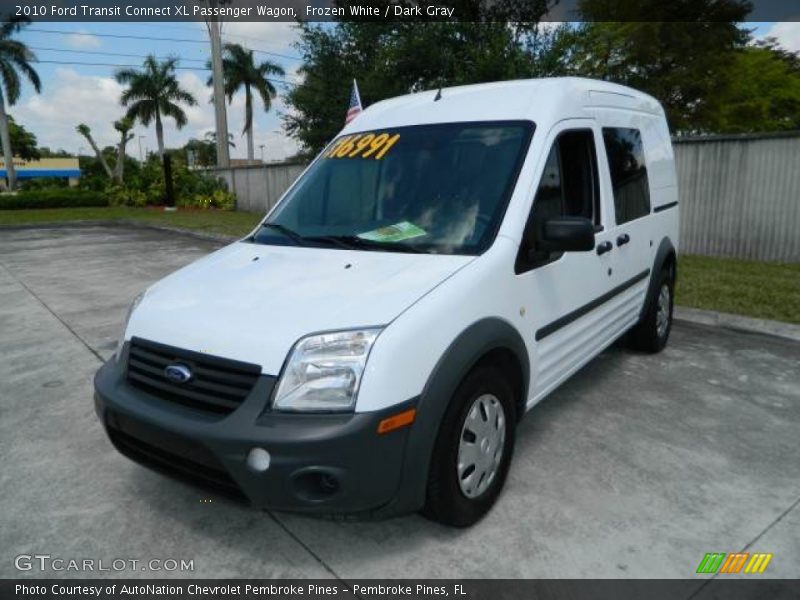 Frozen White / Dark Gray 2010 Ford Transit Connect XL Passenger Wagon