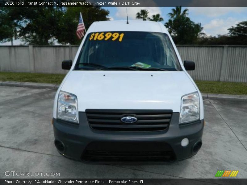 Frozen White / Dark Gray 2010 Ford Transit Connect XL Passenger Wagon