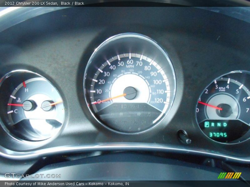 Black / Black 2012 Chrysler 200 LX Sedan