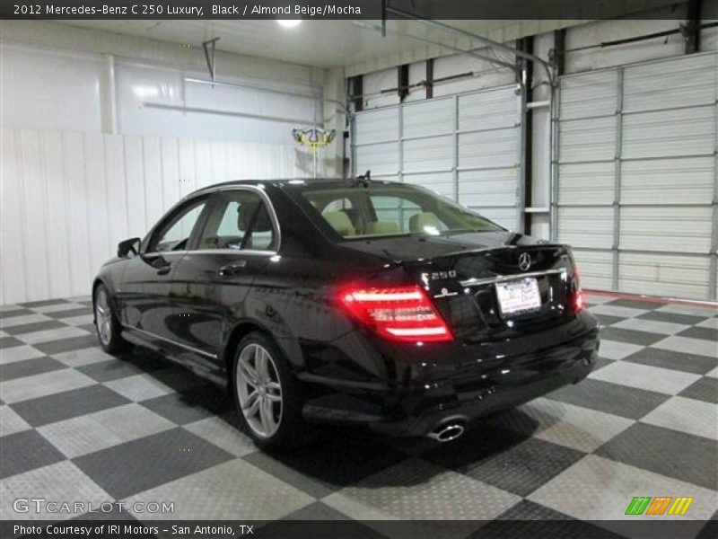 Black / Almond Beige/Mocha 2012 Mercedes-Benz C 250 Luxury
