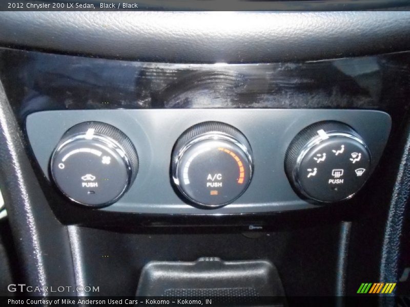 Black / Black 2012 Chrysler 200 LX Sedan