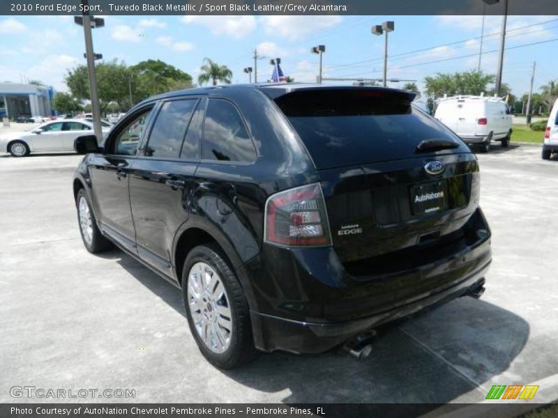 Tuxedo Black Metallic / Sport Black Leather/Grey Alcantara 2010 Ford Edge Sport
