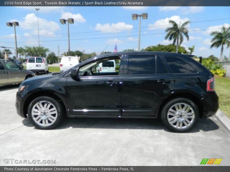 Tuxedo Black Metallic / Sport Black Leather/Grey Alcantara 2010 Ford Edge Sport