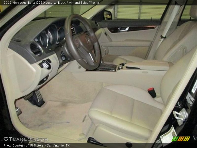 Black / Almond Beige/Mocha 2012 Mercedes-Benz C 250 Luxury