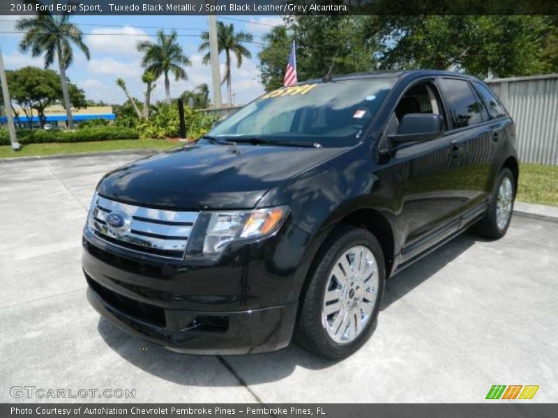 Tuxedo Black Metallic / Sport Black Leather/Grey Alcantara 2010 Ford Edge Sport