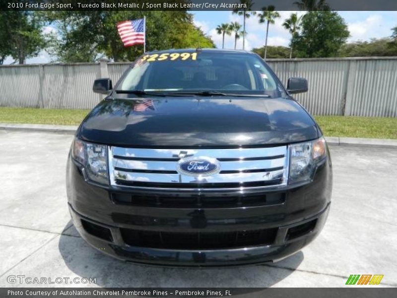 Tuxedo Black Metallic / Sport Black Leather/Grey Alcantara 2010 Ford Edge Sport