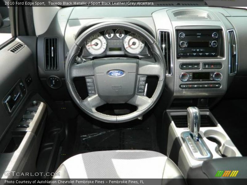 Tuxedo Black Metallic / Sport Black Leather/Grey Alcantara 2010 Ford Edge Sport