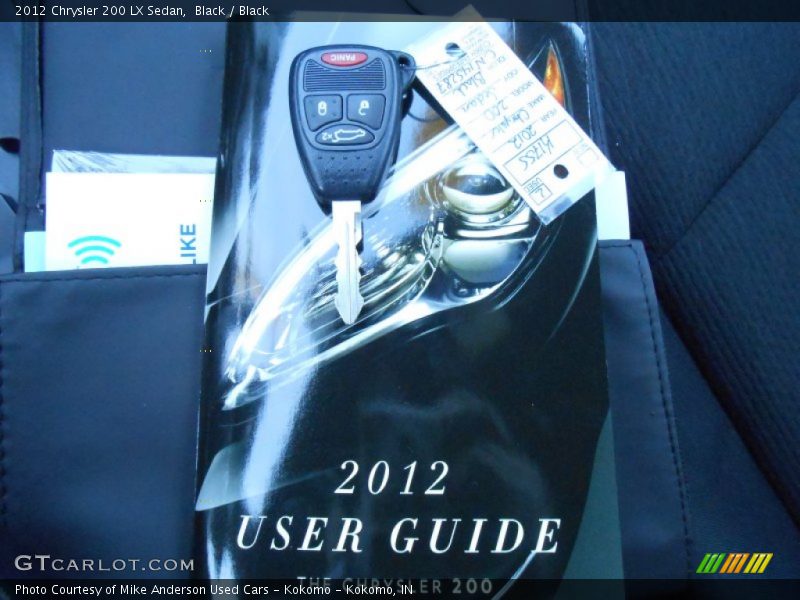 Black / Black 2012 Chrysler 200 LX Sedan