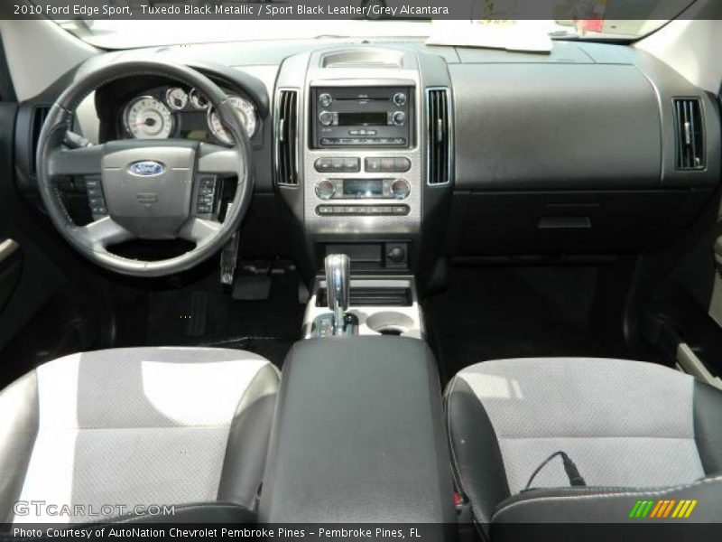 Tuxedo Black Metallic / Sport Black Leather/Grey Alcantara 2010 Ford Edge Sport
