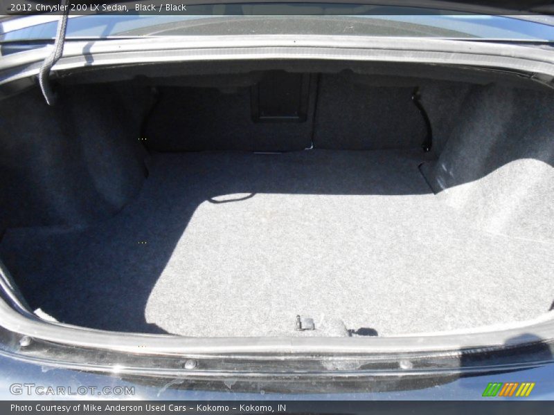 Black / Black 2012 Chrysler 200 LX Sedan