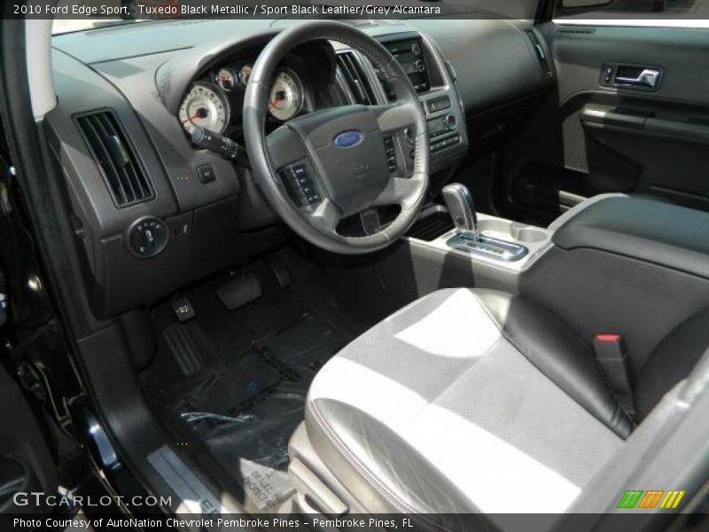 Tuxedo Black Metallic / Sport Black Leather/Grey Alcantara 2010 Ford Edge Sport