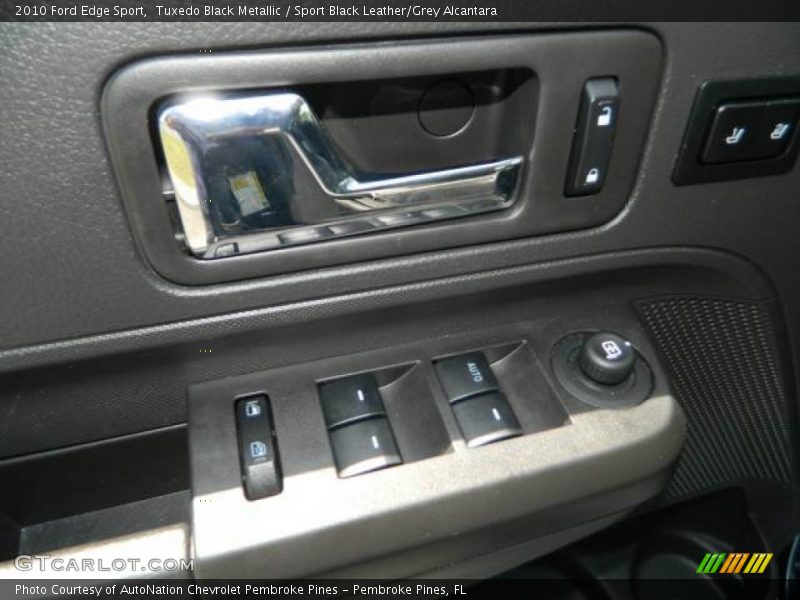Tuxedo Black Metallic / Sport Black Leather/Grey Alcantara 2010 Ford Edge Sport