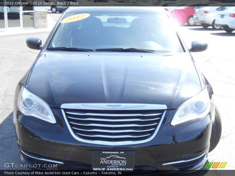 Black / Black 2012 Chrysler 200 LX Sedan